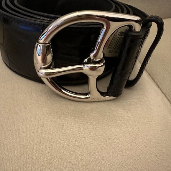 RL67 GENUINE ALLIGATOR BELT MADE IN ITALY - Picture 2 of 11